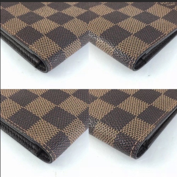 AUTHENTIC LOUIS VUITTON BRAZZA WALLET DAMIER EBENE - Picture 6 of 8